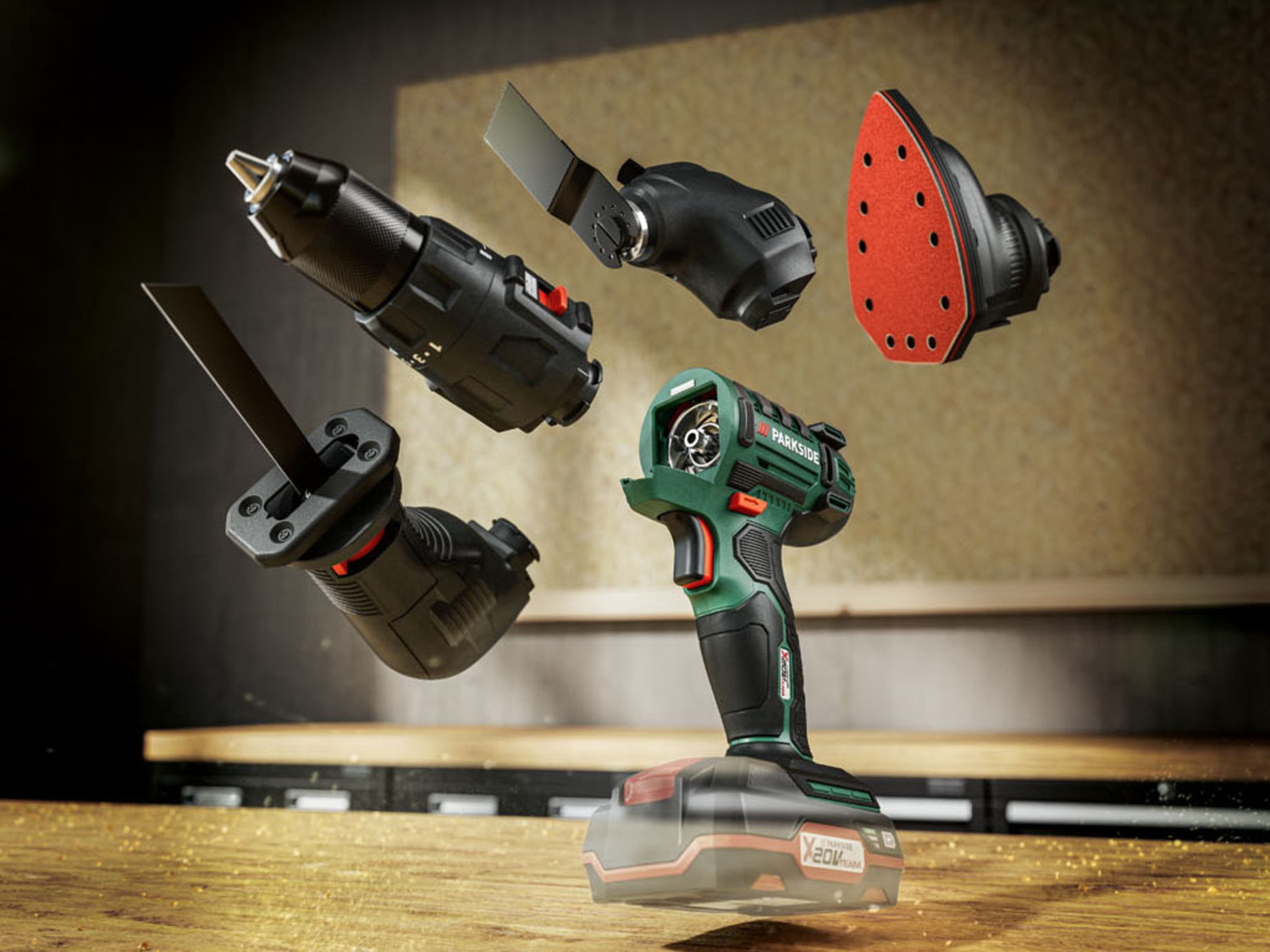 PARKSIDE® Outil multifonction 4 en 1 sans fil »PKGA 20…