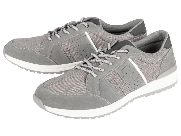 Ga naar volledige schermweergave: LIVERGY® Comfortschoenen voor heren, leder, PU, textiel, latex, TPR - afbeelding 2