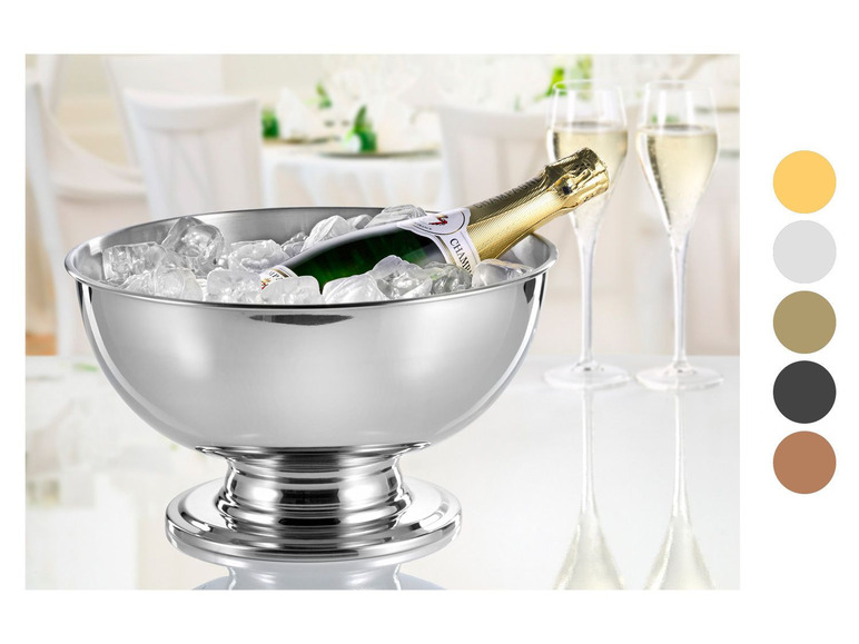 Aller en mode plein écran Esmeyer Vasque à champagne en acier inoxydable d’une contenance d’env. 5 l - Photo 1