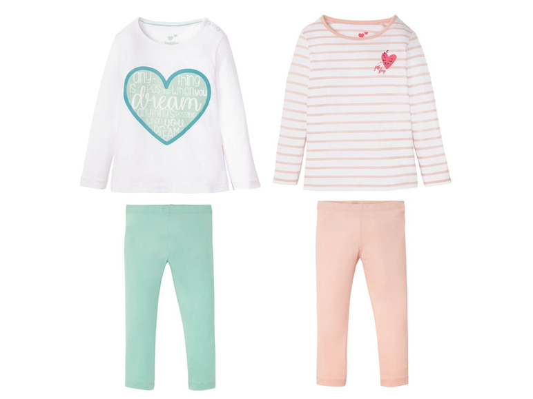 Aller en mode plein écran lupilu® Pyjama pour filles, 86/92 - 110/116, set de 2 - Photo 33