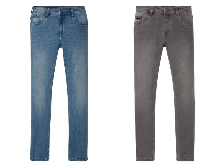 Ga naar volledige schermweergave: LIVERGY® Jeans voor heren, slim fit, katoen en elastaan - afbeelding 1