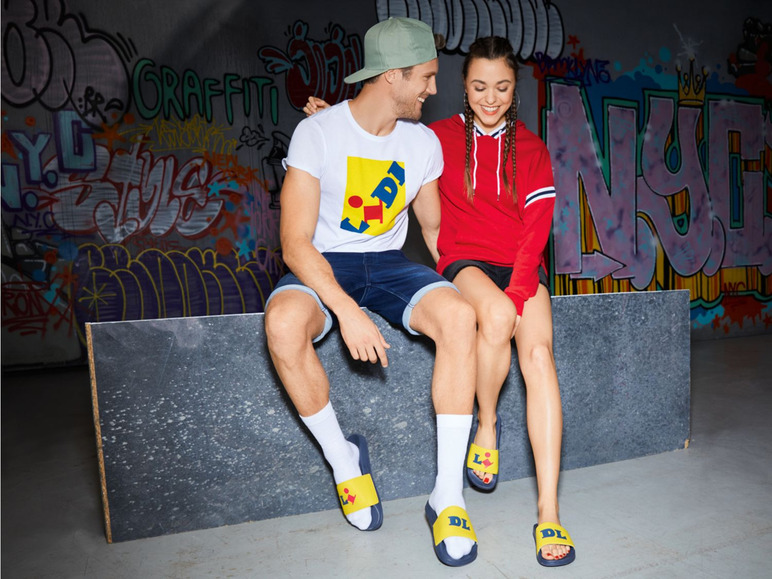 Ga naar volledige schermweergave: LIVERGY® Slippers voor heren, Lidl-logo, PU, textiel en EVA - afbeelding 4