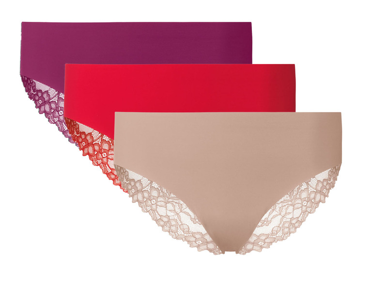 Ga naar volledige schermweergave: esmara® Set van 3 naadloze slips met kant - afbeelding 26