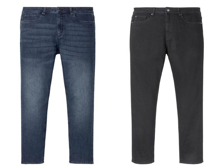 Ga naar volledige schermweergave: LIVERGY® Thermische jeans voor heren, straight fit, katoen, polyester en elastaan - afbeelding 1