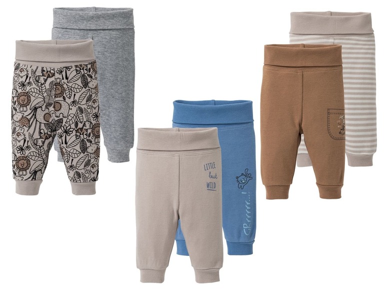 Aller en mode plein écran lupilu® Set de 2 pantalons bébé - Photo 1