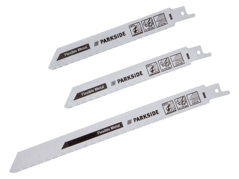 Aller en mode plein écran PARKSIDE® Lames de scie sabre, 3 pièces - Photo 4