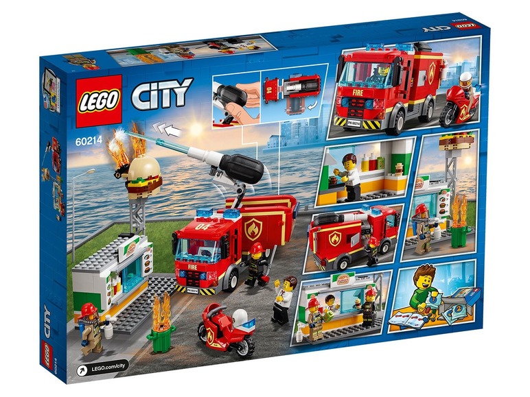 Ga naar volledige schermweergave: LEGO® City Brand bij het hamburgerrestaurant (60214) - afbeelding 2