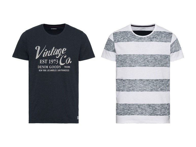 Aller en mode plein écran LIVERGY® Set de 2 T-shirts pour hommes - Photo 9