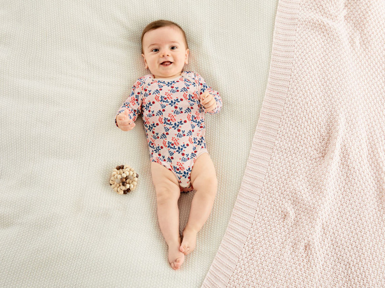 Ga naar volledige schermweergave: lupilu® Set van 2 biokatoenen body's met lange mouwen - afbeelding 3