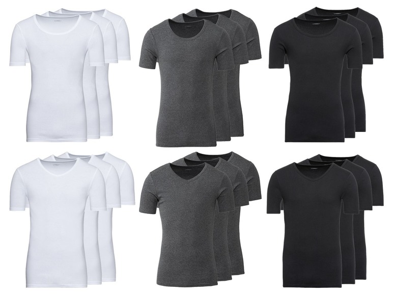 Aller en mode plein écran LIVERGY® Set de 3 T-shirts pour hommes - Photo 1