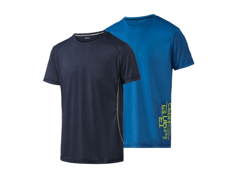 Aller en mode plein écran CRIVIT Set de 2 T-shirts de sport pour hommes - Photo 2