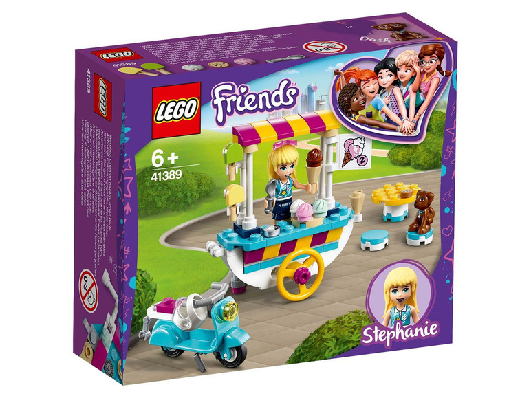 Aller en mode plein écran LEGO® Friends Le chariot de crèmes glacées (41389) - Photo 1
