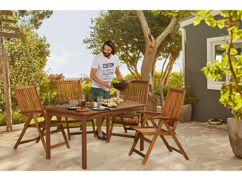 Aller en mode plein écran florabest Chaise de jardin en acacia - Photo 10