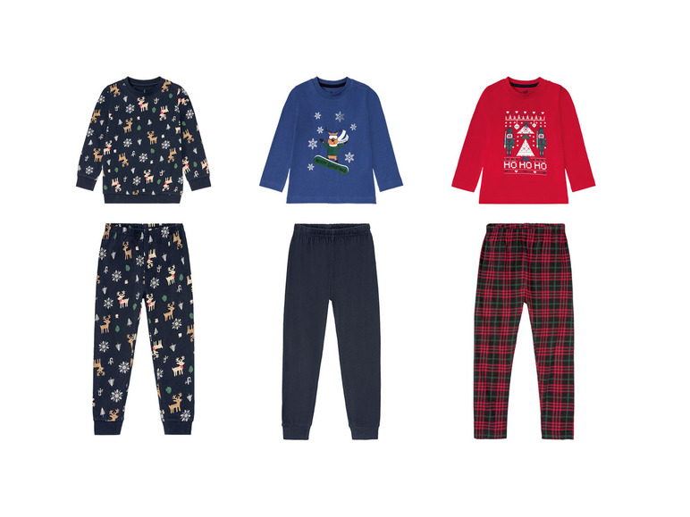 Aller en mode plein écran lupilu® Pyjama de Noël en pur coton - Photo 1