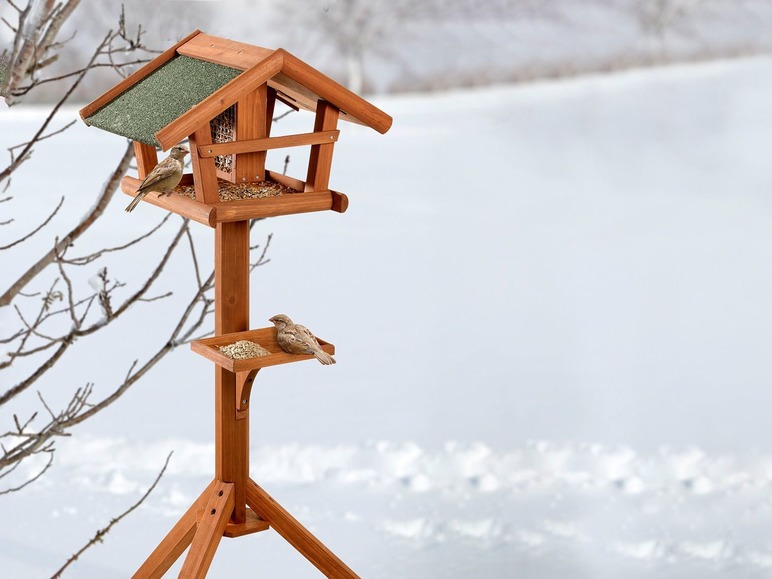 Ga naar volledige schermweergave: Karlie Voederhuisje voor vogels, weerbestendig hout - afbeelding 2