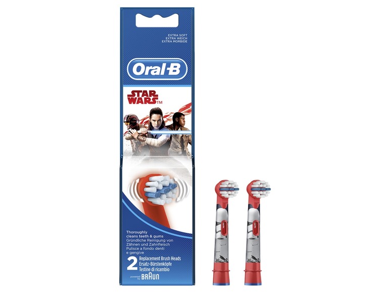 Aller en mode plein écran Oral-B Set de 2 brossettes pour brosse à dents électrique Star Wars - Photo 1