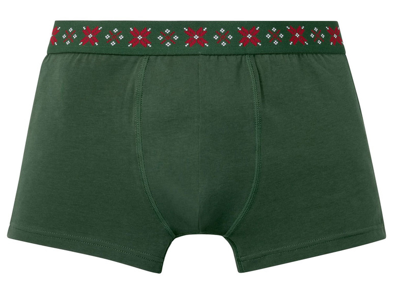 Ga naar volledige schermweergave: LIVERGY® Kerstboxershorts voor heren, set van 2, katoen en elastaan - afbeelding 13