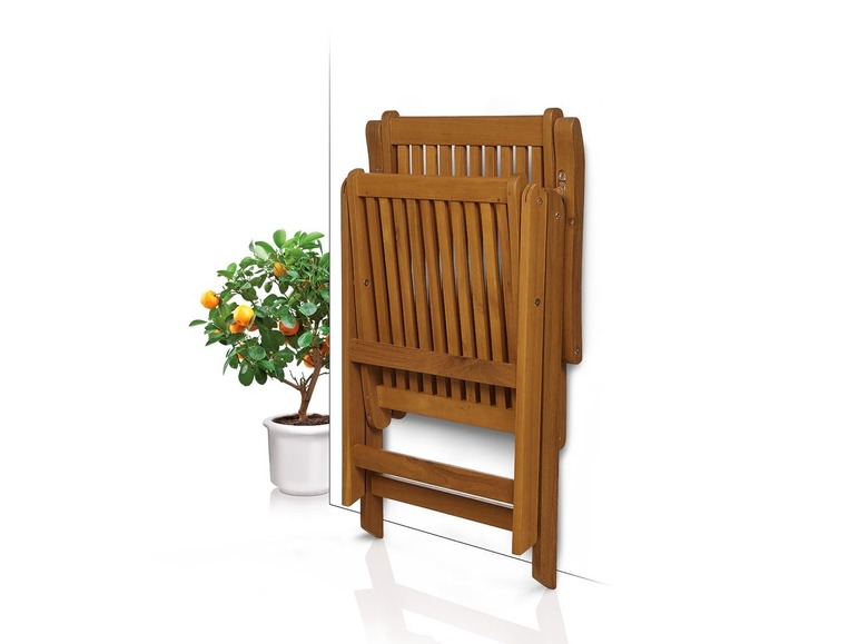 Aller en mode plein écran florabest Chaise de jardin en acacia - Photo 4
