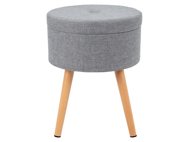 Aller en mode plein écran LIVARNO home Tabouret avec espace de rangement, Ø 36 cm - Photo 2