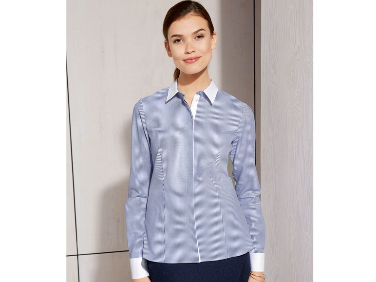 Ga naar volledige schermweergave: esmara® Getailleerde katoenen blouse - afbeelding 4