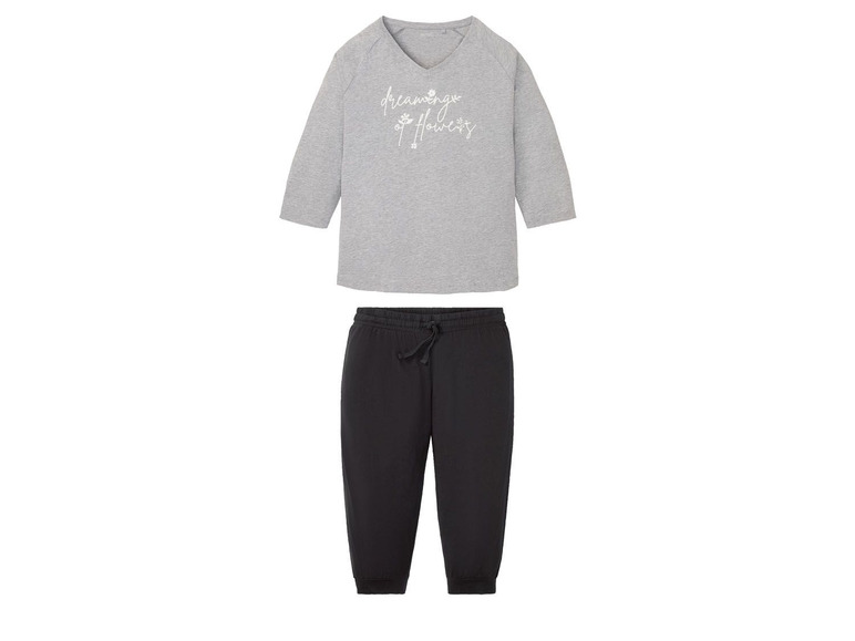 Ga naar volledige schermweergave: esmara Luchtige pyjama met korte mouwen en capri broek - afbeelding 2