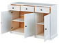 Witte dressoir met drie laden en drie deuren