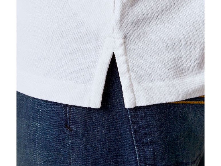 Ga naar volledige schermweergave: LIVERGY® Regular fit biokatoenen polo met zijsplitten - afbeelding 18