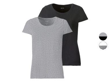 esmara Set de 2 T-shirts en un mélange de coton