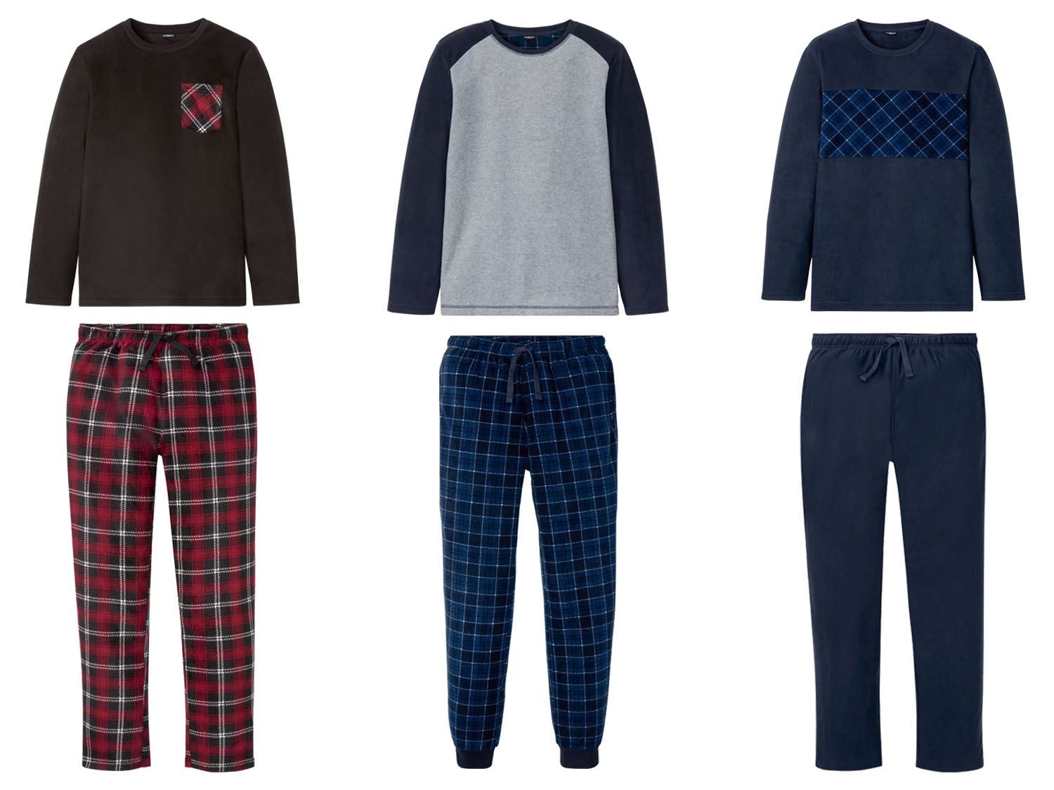 LIVERGY® Fleece pyjama voor heren, - XL | Lidl.be