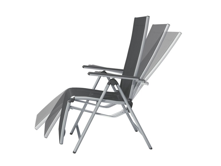 Ga naar volledige schermweergave: florabest Aluminium relaxstoel, inklapbaar - afbeelding 3