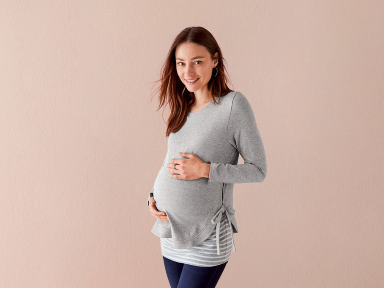 Ga naar volledige schermweergave: esmara Fijngebreide zwangerschapstrui van een katoenmix - afbeelding 7