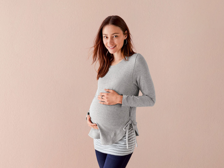 Aller en mode plein écran esmara® Pull de grossesse à maille fine en un mélange de coton - Photo 4