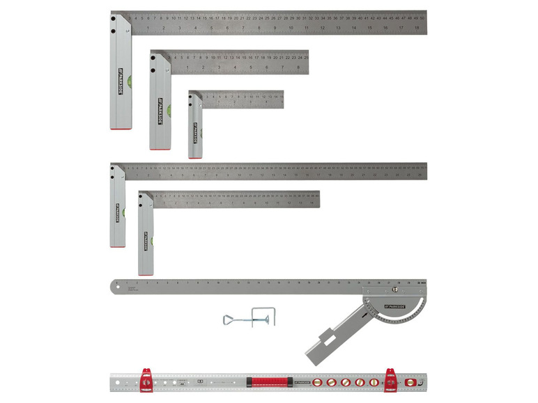 Aller en mode plein écran PARKSIDE® Niveau à bulle gradué, équerres ou un guide de coupe angulaire - Photo 1