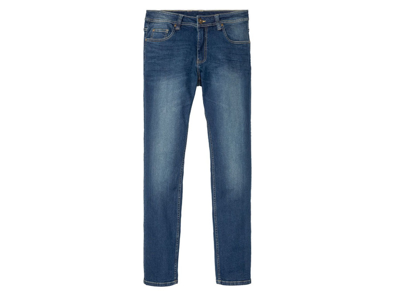 Ga naar volledige schermweergave: LIVERGY® Jeansbroek voor heren, slim fit, katoen, polyester en elastaan - afbeelding 2