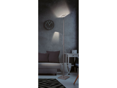 LIVARNO home Ledstaanlamp, met leeslampje, hoogte 180 cm