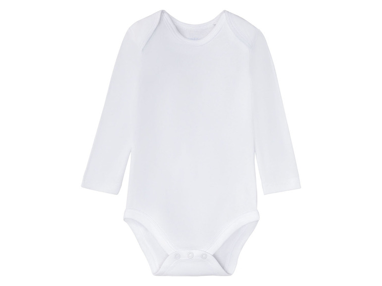 Aller en mode plein écran lupilu® Set de 3 bodies bébé en pur coton bio avec manches longues - Photo 25