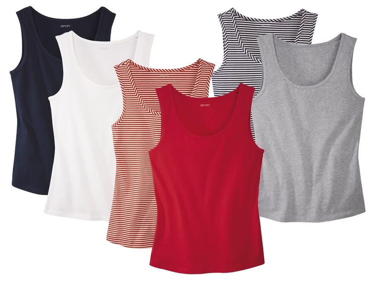 Ga naar volledige schermweergave: esmara® Set van 2 tops voor dames - afbeelding 1