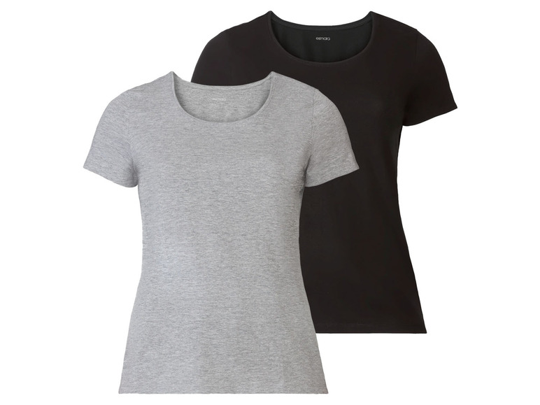 Ga naar volledige schermweergave: esmara Set van 2 T-shirts van een katoenmix - afbeelding 2