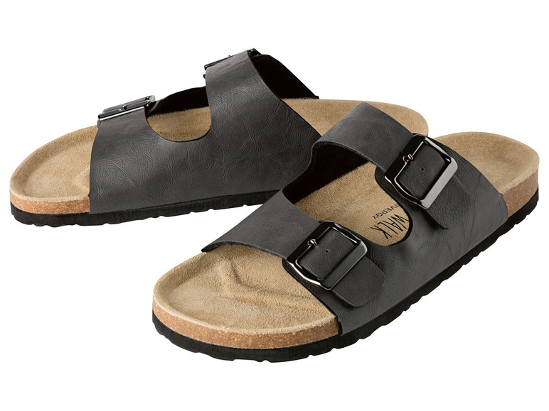 Aller en mode plein écran LIVERGY® Mules pour hommes, semelle souple, PU, cuir, textile, EVA - Photo 4