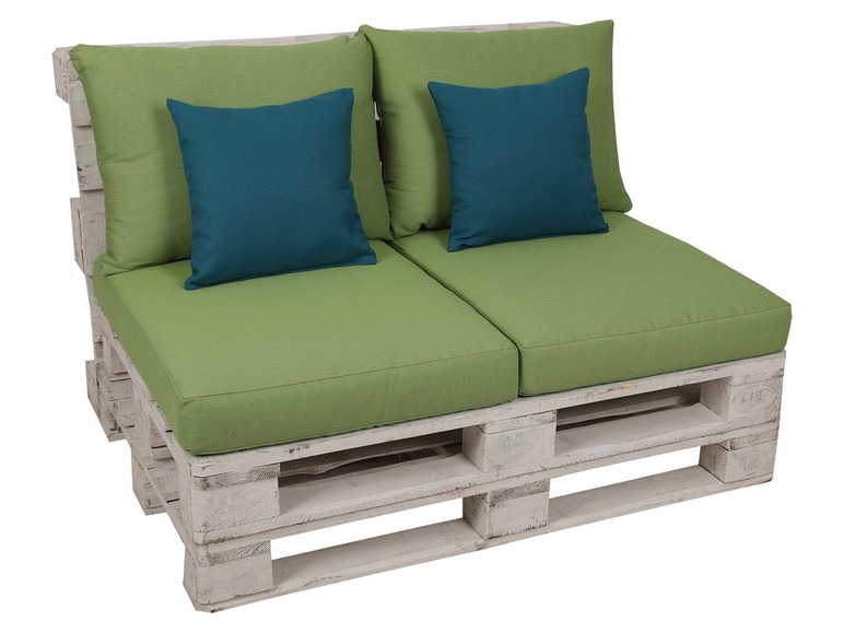 Ga naar volledige schermweergave: GO-DE Textil Tuinkussenset voor pallets, 80 x 60 x 12 cm, inclusief 2 sierkussens - afbeelding 12