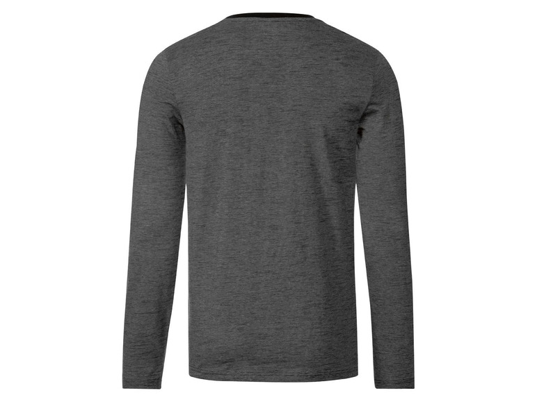Ga naar volledige schermweergave: LIVERGY® T-shirt voor heren, met lange mouwen, katoen en polyester - afbeelding 11
