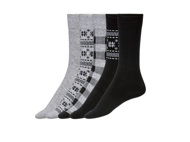 Aller en mode plein écran LIVERGY® Chaussettes pour hommes, set de 5 paires, coton, polyamide et élasthanne - Photo 9