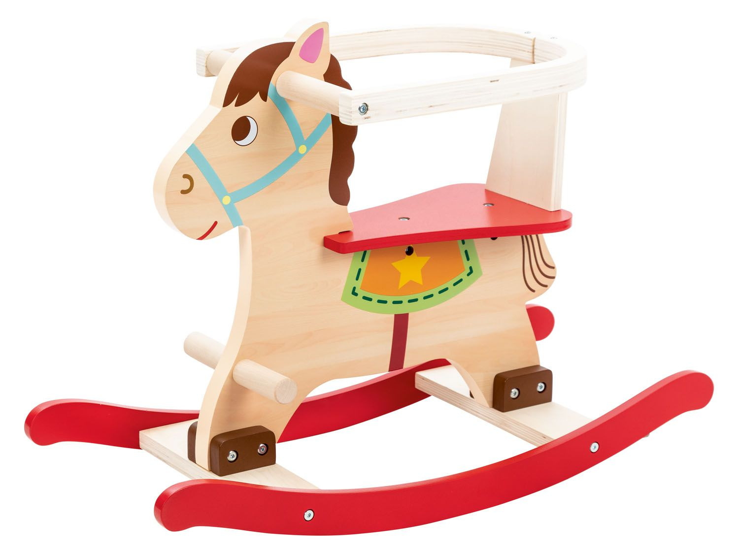 Playtive Cheval à bascule en bois