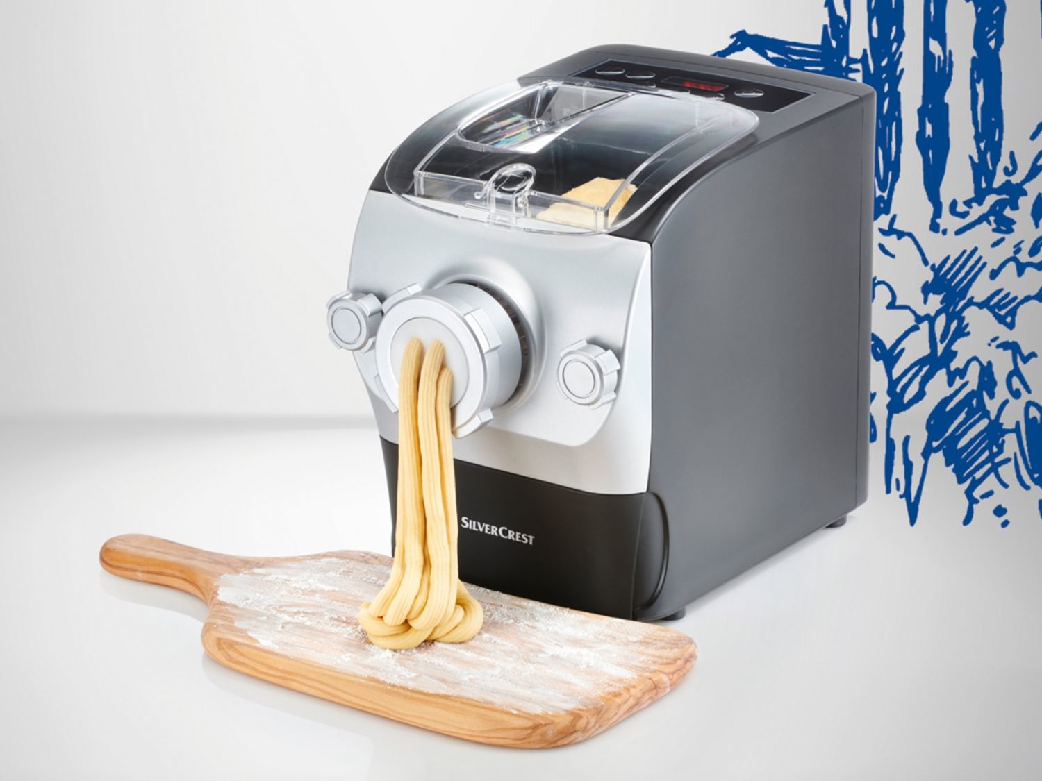 SILVERCREST® Machine à pâtes, 260 W, 8 embouts