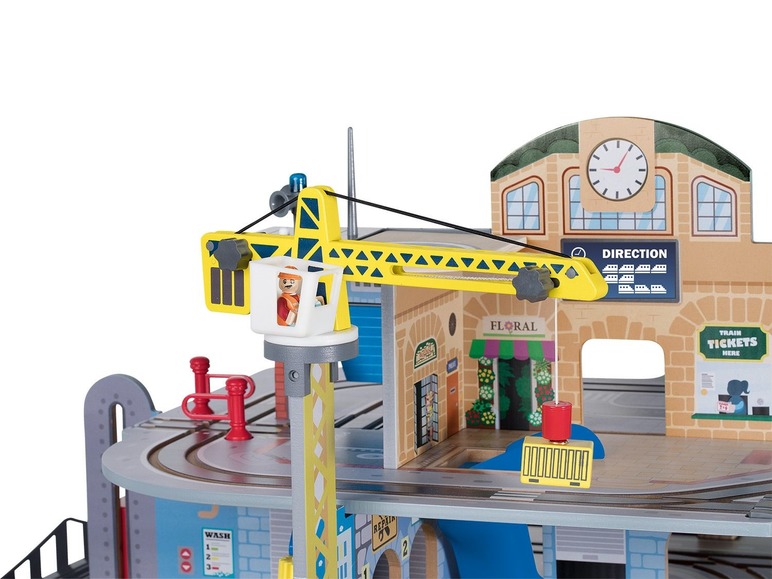 Ga naar volledige schermweergave: Playtive JUNIOR Houten treinstationset XXL - afbeelding 5