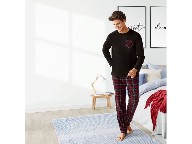 Ga naar volledige schermweergave: LIVERGY Fleece pyjama voor heren, S - XL - afbeelding 21