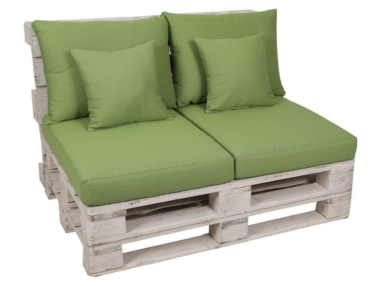 Ga naar volledige schermweergave: GO-DE Textil Tuinkussenset voor pallets, 80 x 60 x 12 cm, inclusief 2 sierkussens - afbeelding 11