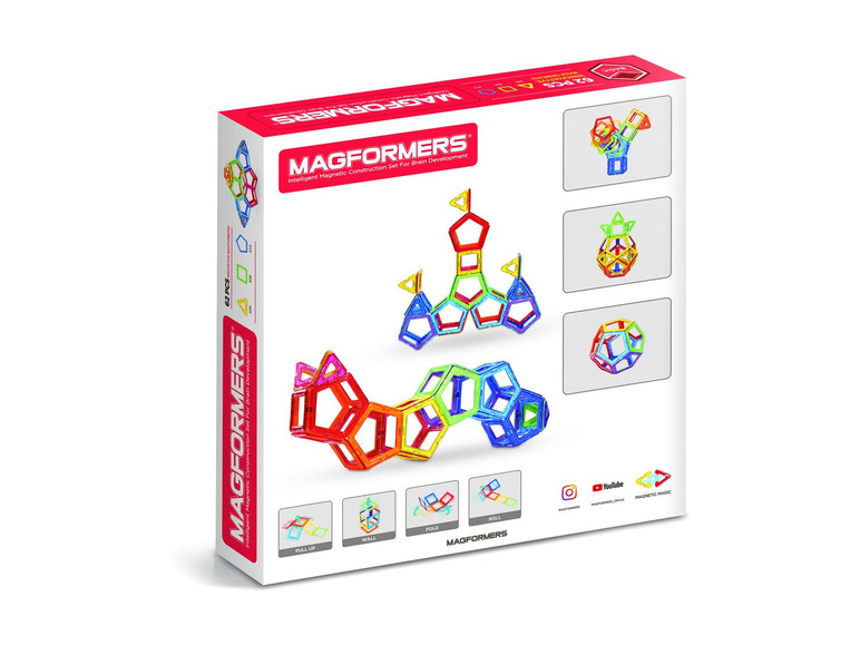 Ga naar volledige schermweergave: Magformers Magnetische bouwset Standaard set 62 - afbeelding 2