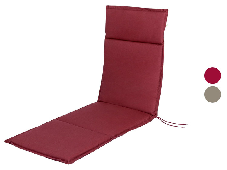 Aller en mode plein écran florabest Coussin de chaise longue, 167 x 50 cm - Photo 1