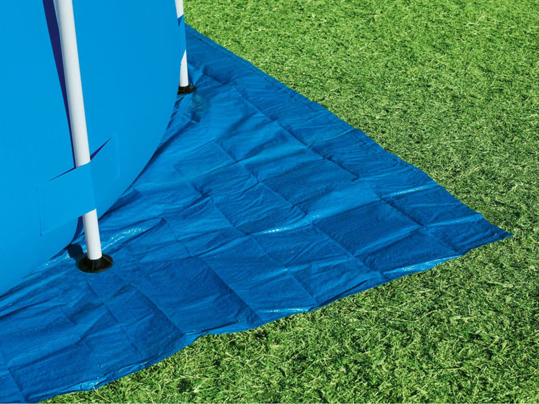 Aller en mode plein écran Bestway Flowclear™ Bâche de sol pour piscine, 335 x 335 cm - Photo 8